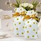 Wrapables Gold Dots Drawstring Treat Bags for Candy, Cookies, Treats, Gifts and Party Favors (50pcs)